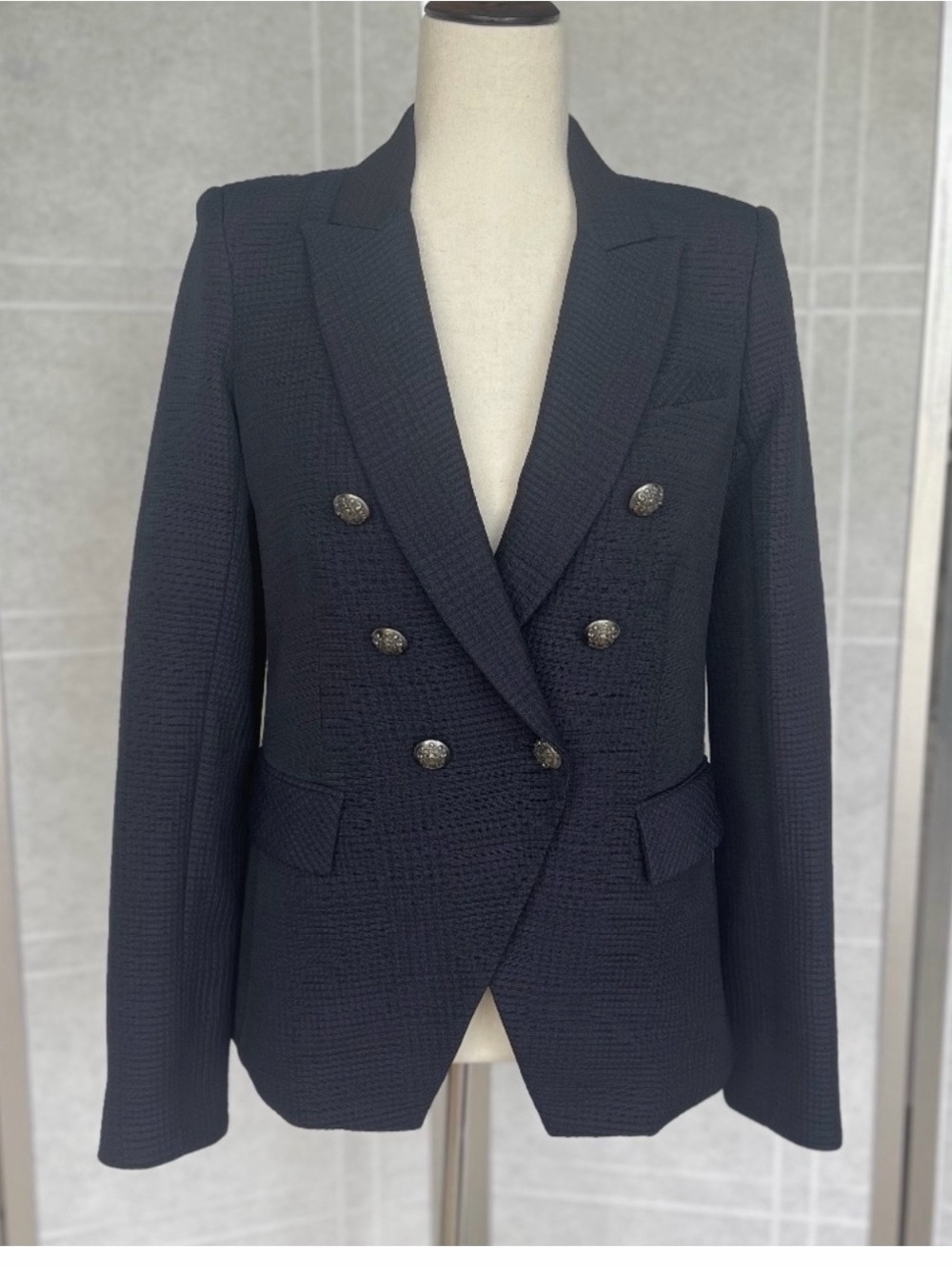 Veronica Beard Navy Miller Dickey Jacket-Size 10